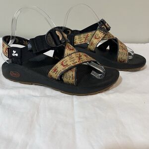 Chaco Mega Z Cloud Hiking Sandals Womens Size 8 Weekend Ticket Woodstock